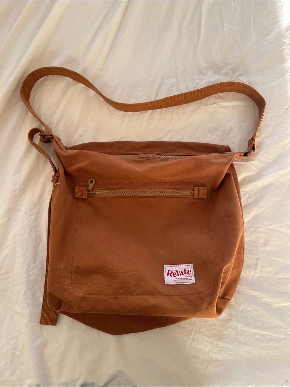 Relate Crossbody Bag in Rust Brown